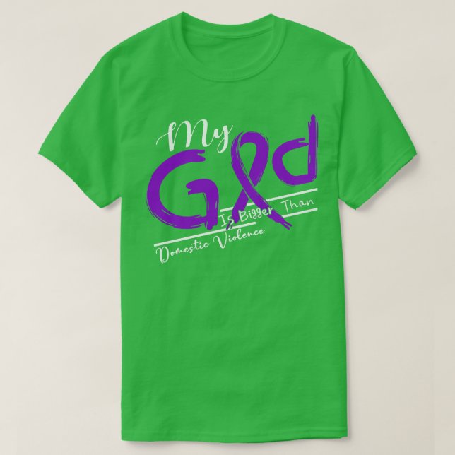 Gewalt im Inland: Mein Gott ist stärker in T-Shirt (Design vorne)