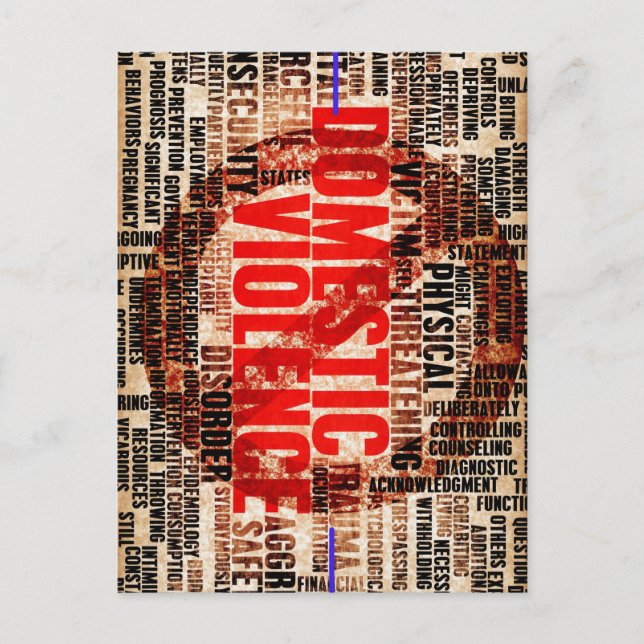 Gewalt im Inland stoppen Postkarte (Vorderseite)