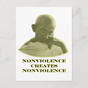 Gewaltlosigkeit Yellow Gibney The MUSEUM Zazzle Postkarte