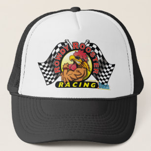 Gewalttätiger Hahn, der Hut läuft Truckerkappe