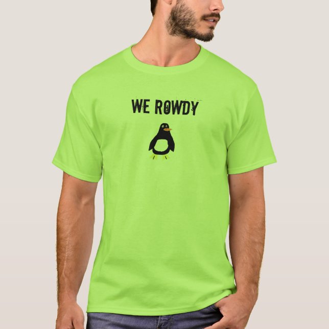 Gewalttätiger Pinguin T-Shirt (Vorderseite)