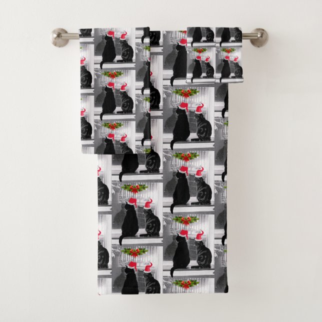 Gewartet für den Weihnachtsmann Badhandtuch Set (Insitu)