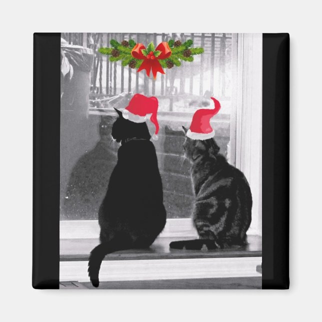 Gewartet für den Weihnachtsmann Magnet (Vorne)