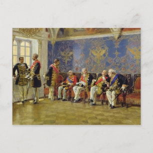 Gewartet für ein Publikum, 1904 Postkarte