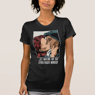 Gewartet für Esther/Vashti Midrash jüdische LGBTQ+ T-Shirt