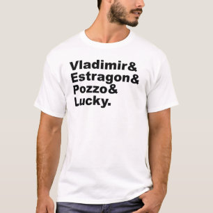 Gewartet für Godot - Vladimir Estragon Pozzo Lucky T-Shirt
