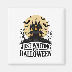 Gewartet für Halloween Spooky Spuk Fledermäuse Hou Magnet