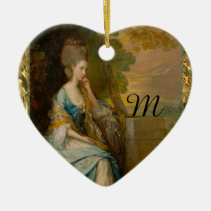 Gewartet für Ihn Monogram Keramik Ornament