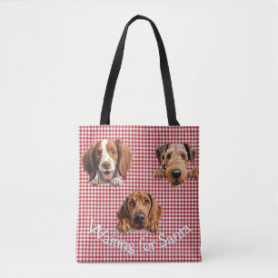Gewartet für Santa Dogs Tasche