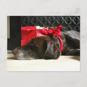 gewartet für Santa Feiertagspostkarte