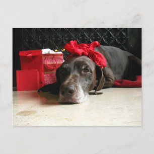 gewartet für Santa Feiertagspostkarte