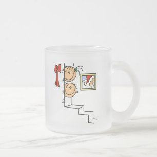 Gewartet für Santa T - Shirt und Geschenke Mattglastasse