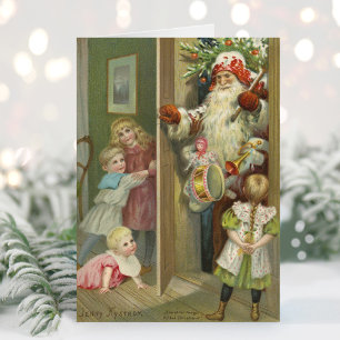 Gewartet für Santa   Weihnachten Karte