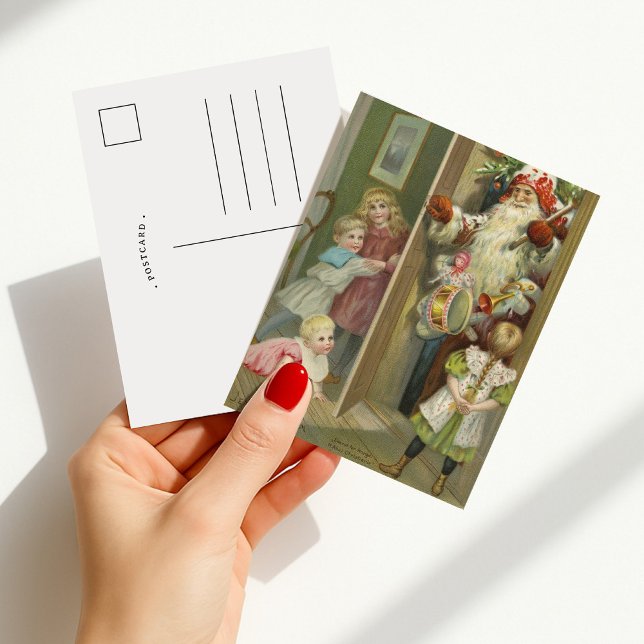 Gewartet für Santa | Weihnachten Postkarte (Von Creator hochgeladen)