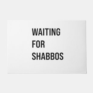 Gewartet für Shabbos Hanukkah Jüdischer Funny Fußmatte