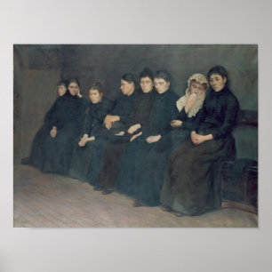 Gewartet in der Klinik, 1888 Poster