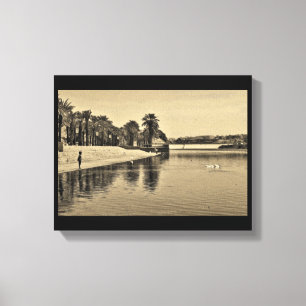 Gewartet Leinwanddruck