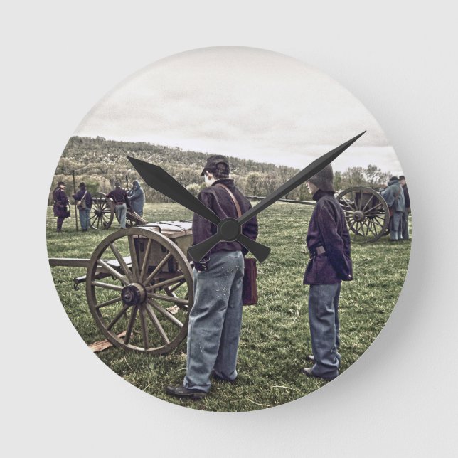 Gewartet Runde Wanduhr (Vorderseite)