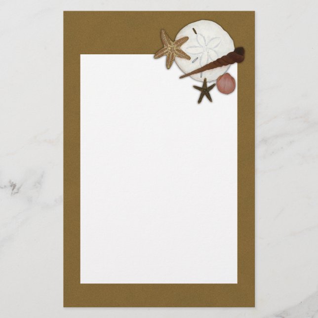 Gewaschenes an Land Briefpapier (Vorderseite)