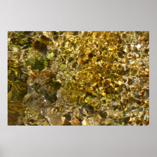 Gewässer der Kaweah Abstrakte Natur Poster