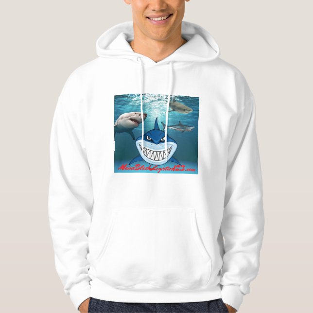 Gewässer mit Haibefall Hoodie (Vorderseite)