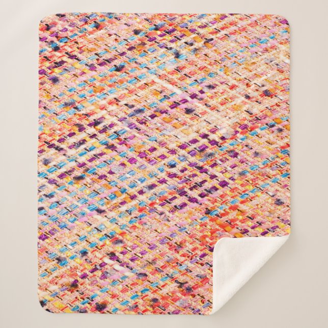 Gewebe aus einem großen Faden Sherpadecke (Vorderseite)