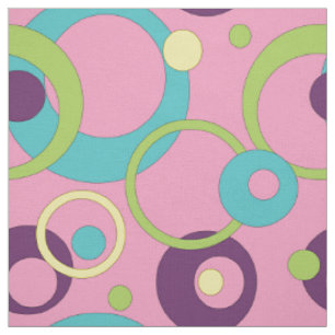 Gewebe aus Funky Pink Circles Stoff