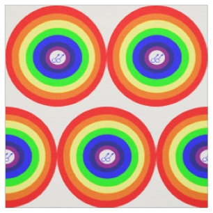 Gewebe aus Gay Men Round Rainbow Craft Stoff