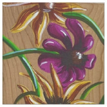 Gewebe aus Goldfinken und Blume
