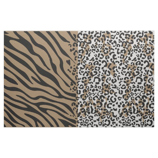 Gewebe aus Leopard-Zebra Stoff (Yard (91,4 cm))