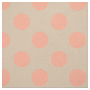 Gewebe: Beige u. rosa Tupfen Stoff