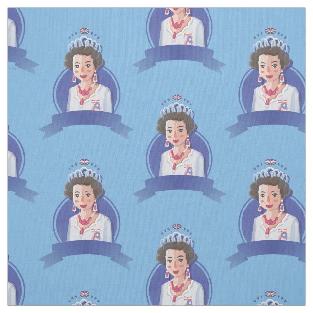 Gewebe der Königin elizabeth 2 Stoff (Muster)