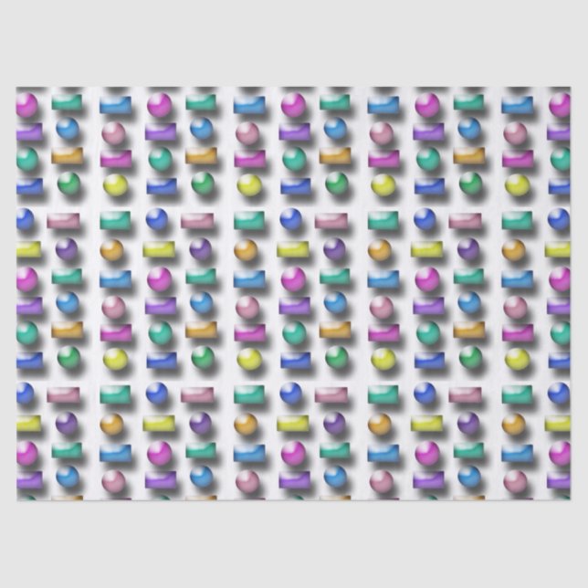 Gewebe - Drei Dimensionen Seidenpapier (Vorderseite)