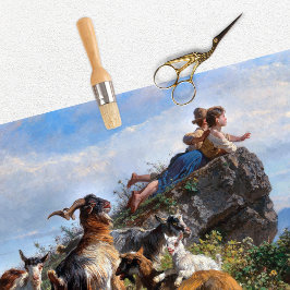 Gewebe für Vintage Kinderziegen Seidenpapier