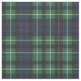 Gewebe - Gelber, grüner und blauer Tartan Stoff