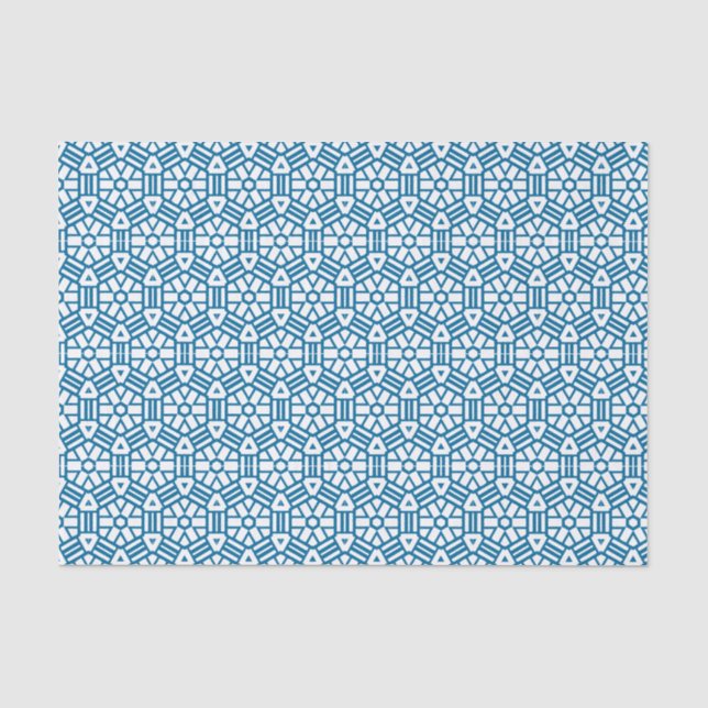 Gewebe: Hexagon und Balken Seidenpapier (Vorderseite)