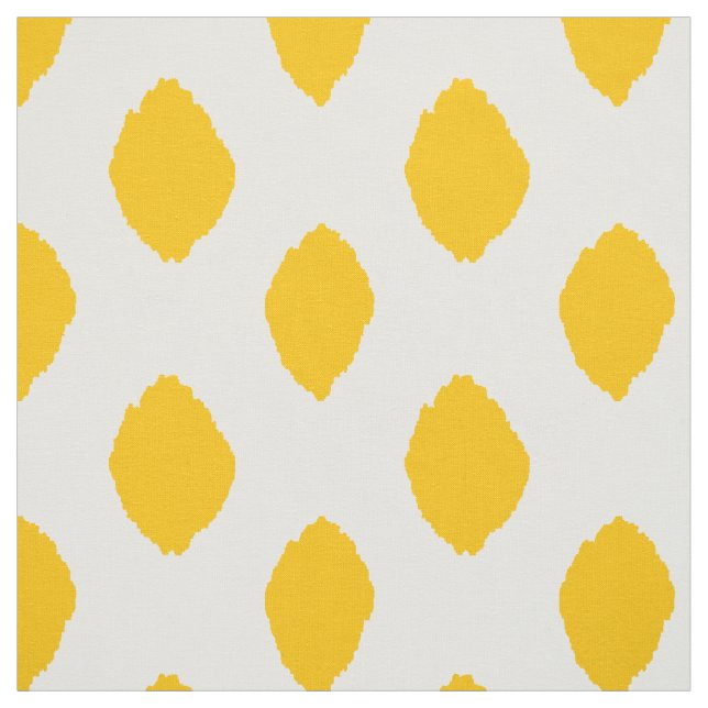 Gewebe: Ikat Muster im Gelb Stoff (Muster)