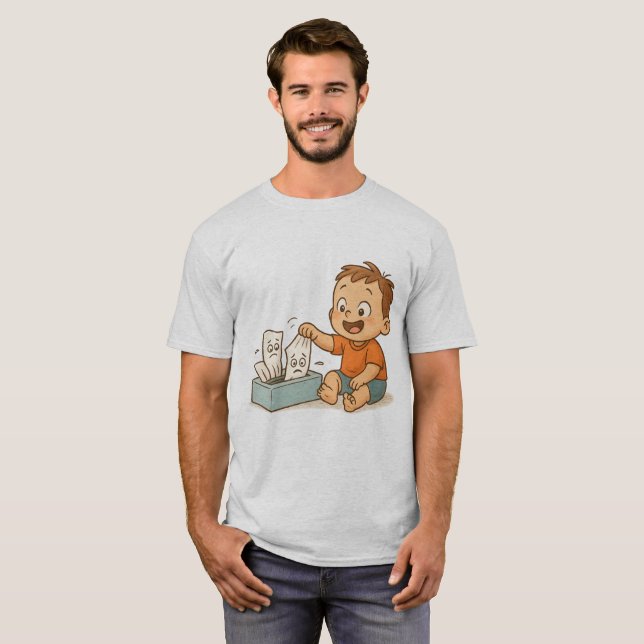 Gewebe in Schwierigkeiten T-Shirt (Vorne ganz)