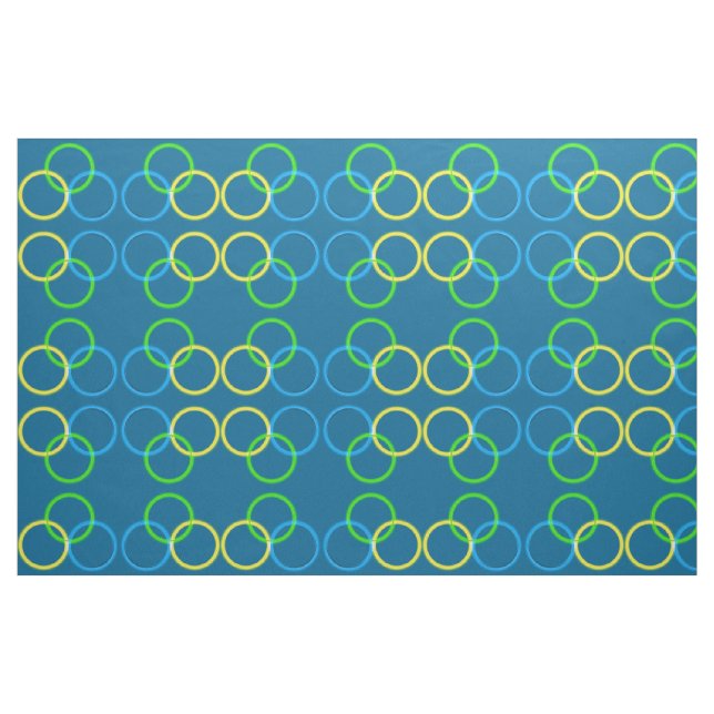 Gewebe - Interlinkende Kreise Stoff (Fat Quarter (45,7 x 55,9 cm))