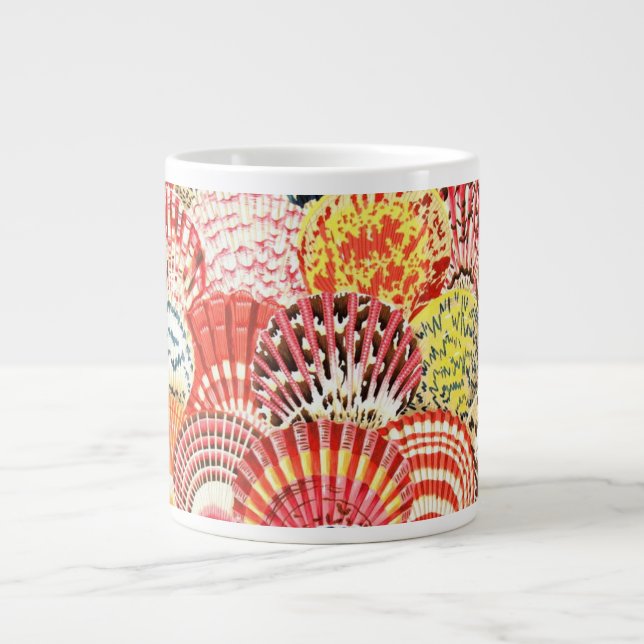 Gewebe-Kamm-Muschel-Muschel-Tasse Philip Jacobs Jumbo-Tasse (Vorderseite)
