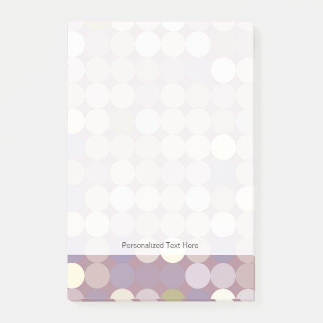 Gewebe kreist abstraktes Muster ein Post-it Klebezettel (Vorderseite)