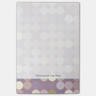 Gewebe kreist abstraktes Muster ein Post-it Klebezettel