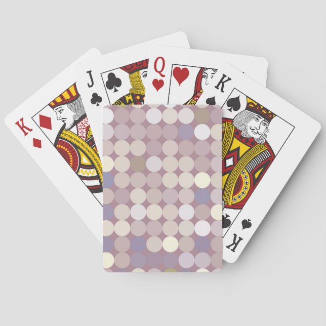Gewebe kreist abstraktes Muster ein Spielkarten (Rückseite)