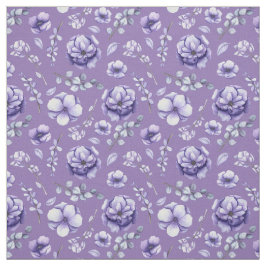 Gewebe - Lila Passionsblume Stoff