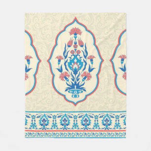 Gewebe mit Blumen nahtlos im ethnischen Stil Fleecedecke