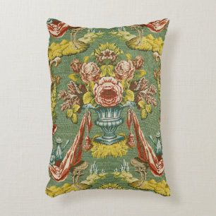 Gewebe mit einem wiederholenden Blumenmotiv Zierkissen