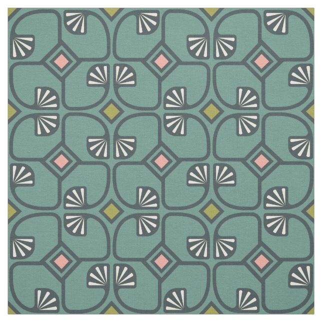 Gewebe mit Vintagem Blumenmuster Stoff (Muster)