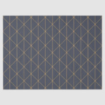 Gewebe Papier - Geometrisches Gold- und Lilac-Must