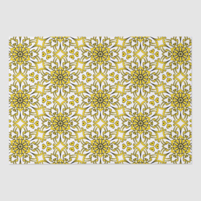 Gewebe Papier Luxusmuster arabesque Muster (Vorderseite)