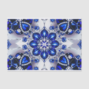 Gewebe-Papier mit blauweißem Farbdesign Seidenpapier